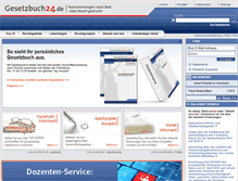 Tablet Screenshot of gesetzbuch24.de
